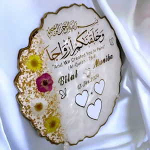 Custom Resin Art Wedding Gift – Personalized Keepsakes in Pakistan – product detail